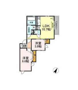 スターリィ・コート大倉山【2階】の間取り