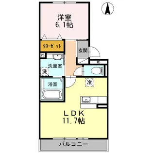 マジェスティックアン Ⅱ【2階】の間取り