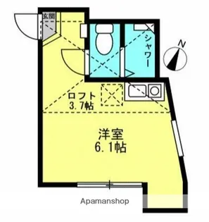 ユナイト金沢八景ハイゼンベルグ【1階】の間取り
