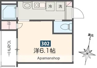 MELDIA矢部【1階】の間取り