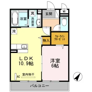ウェールス久地【3階】の間取り