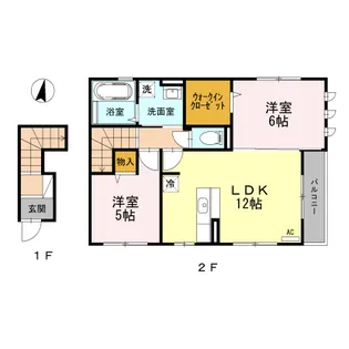 ヴィラ・オルフェーヴル【2階】の間取り