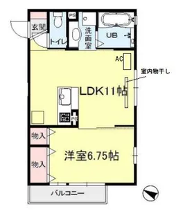 エトワール四谷【2階】の間取り