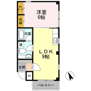 メゾン・ド・ネージュ【1階】の間取り