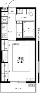 リブリ・UNITEE【2階】の間取り