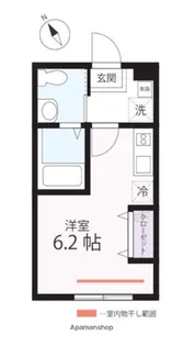 ハーミットクラブハウス 二俣川Ⅲ【1階】の間取り