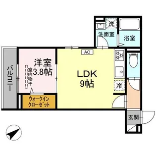 ハイム羽沢横浜国大XII番館【3階】の間取り