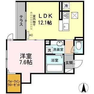 CHLORIS【1階】の間取り
