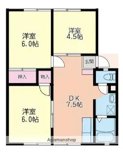 シャトー・TK【1階】の間取り