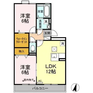 エーデルハイムA【1階】の間取り