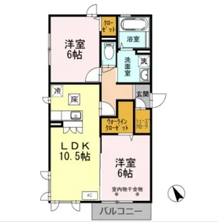 パーシモン【1階】の間取り