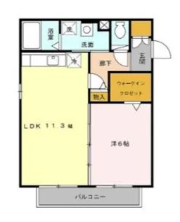 セジュール レセンテ【2階】の間取り