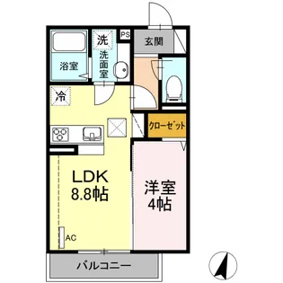 アベリア【1階】の間取り