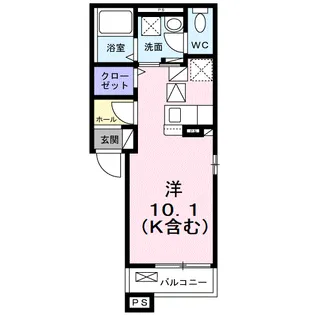 セレノ・イリーデ【1階】の間取り