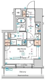 スクエアシティ横濱大通公園AZ【9階】の間取り