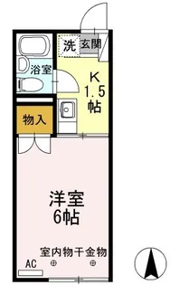 ハイツ井上 B【2階】の間取り