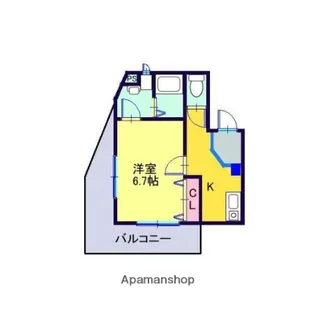CASA FUJIMI【3階】の間取り