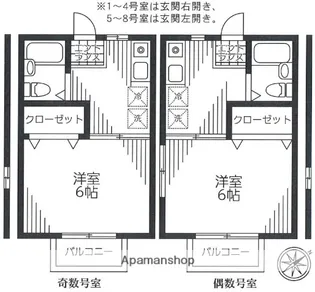エステート長津田Ⅰ【1階】の間取り