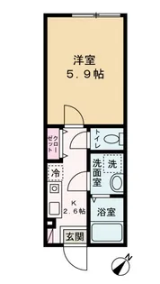 ヴェラハイツ新子安【2階】の間取り