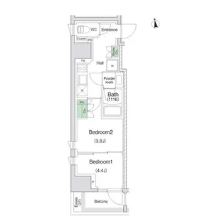 スタイリオ川崎【2階】の間取り