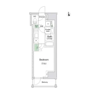 スタイリオ川崎【6階】の間取り