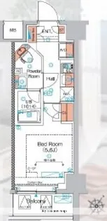 エストゥルース横浜蒔田【7階】の間取り