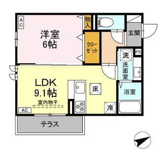 グリーンハウス【1階】の間取り