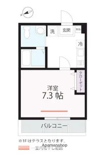 ハーミットクラブハウス衣笠ⅡA棟【2階】の間取り