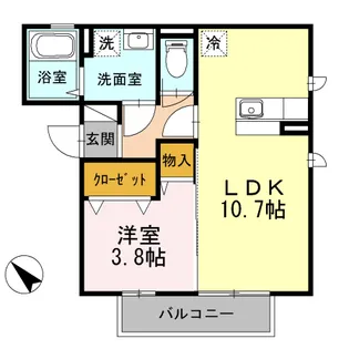 コート白山道III【2階】の間取り