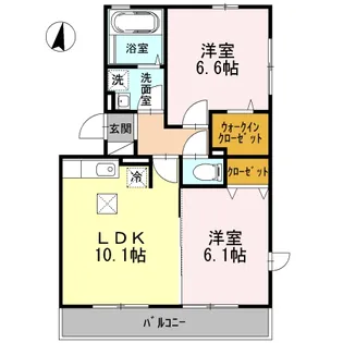 アルカディア【1階】の間取り