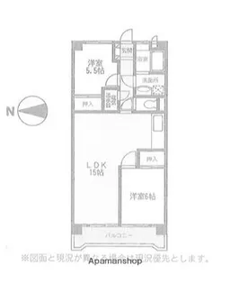 トーカンマンション藤沢六会【4階】の間取り