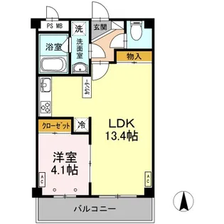 フォレスト【3階】の間取り