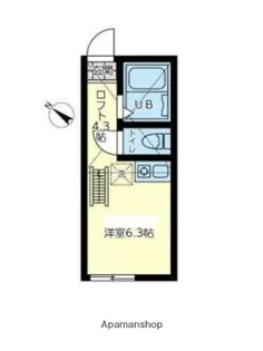 ユナイト天神スピリッツ【2階】の間取り