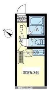 ユナイト天神スピリッツ【2階】の間取り