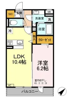 ・ コンティニュエ【2階】の間取り