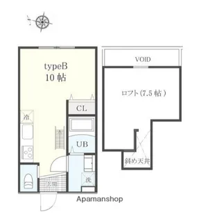 アーリーガーデン横濱山手Ⅱ【2階】の間取り