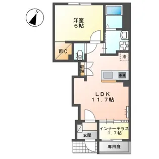 CIELO SERENA【1階】の間取り