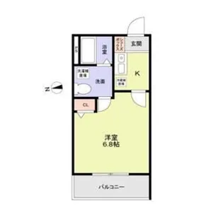 イニッツィオ永田南【3階】の間取り