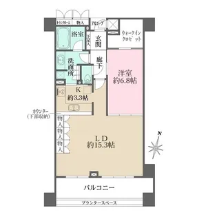 横浜ポートサイド・パーク【9階】の間取り