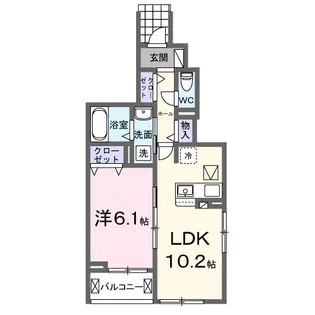 プルプレア【1階】の間取り