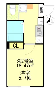 神奈川県横浜市南区榎町1丁目【アパート】の間取り