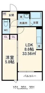 GRADUS上溝【2階】の間取り