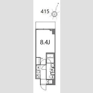ティーステージジェイアール浜川崎【4階】の間取り