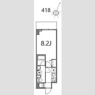 ティーステージジェイアール浜川崎【4階】の間取り