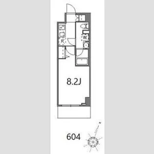 ティーステージジェイアール浜川崎【6階】の間取り