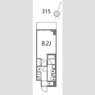 ティーステージジェイアール浜川崎【3階】の間取り