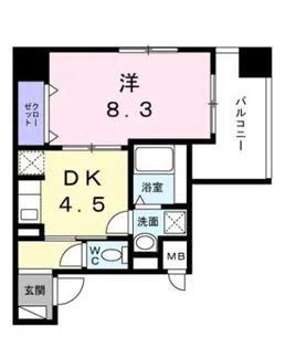 仮称)ヒカルサ久里浜【405号室】の間取り