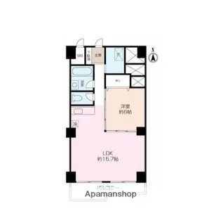 ライオンズリゾートマンション芦名A棟【5階】の間取り