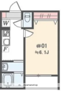 アザーレ・パッシオ本厚木B【2階】の間取り