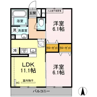 センチュリーハイムすみよし台 IV【1階】の間取り